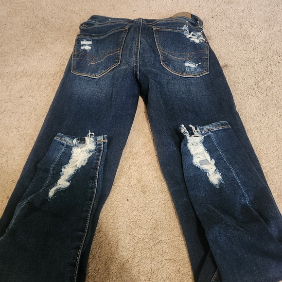 Distressed Blue Jeans - Picture 2 of 5